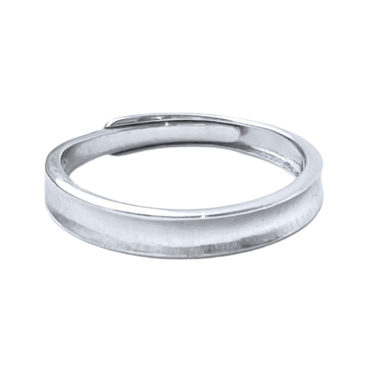 4mm sidabrinis rodžiuotas reg. dydžio žiedas "Love"