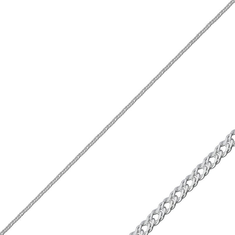 2,9-4,3g sidabrinė grandinėlė "Rombo" 40-60 cm