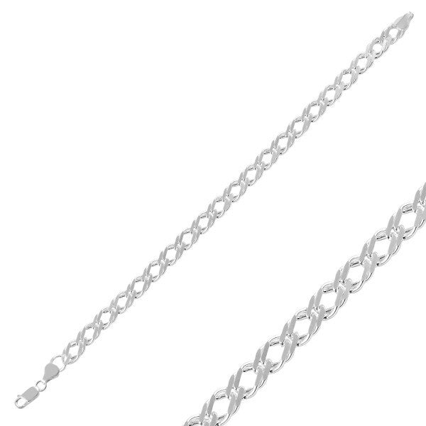 13 g - 21cm sidabrinė apyrankė Rombo
