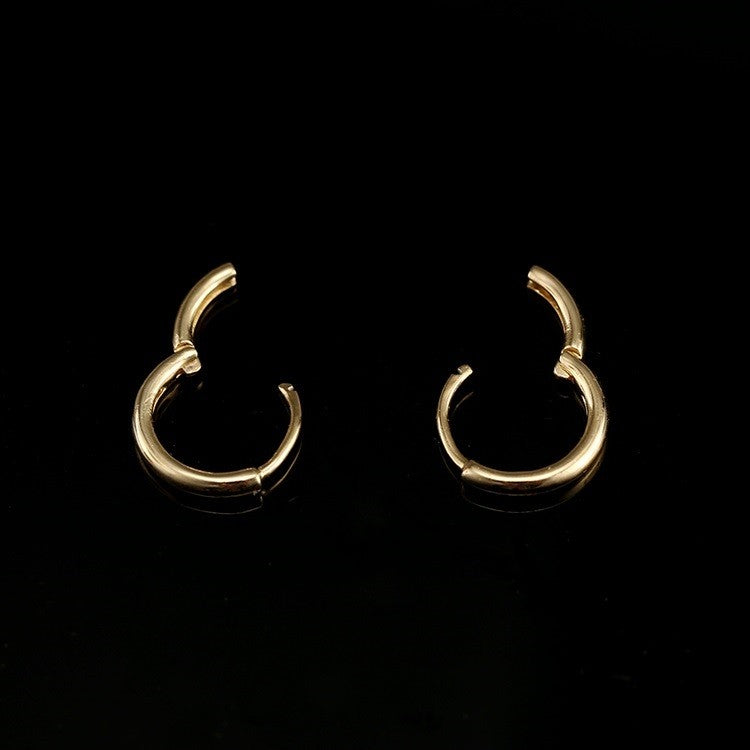 Sidabrinės auksuotos 1,2 - 2 cm rinkutės