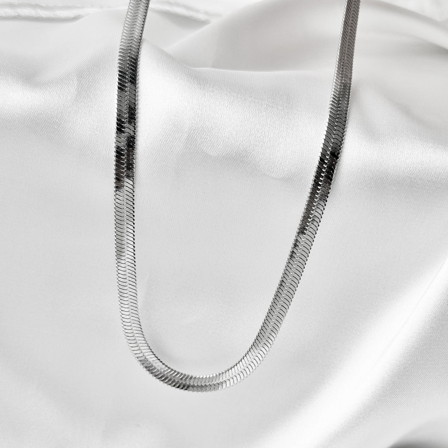 5mm pločio plieninė grandinėlė „Flat Chain“