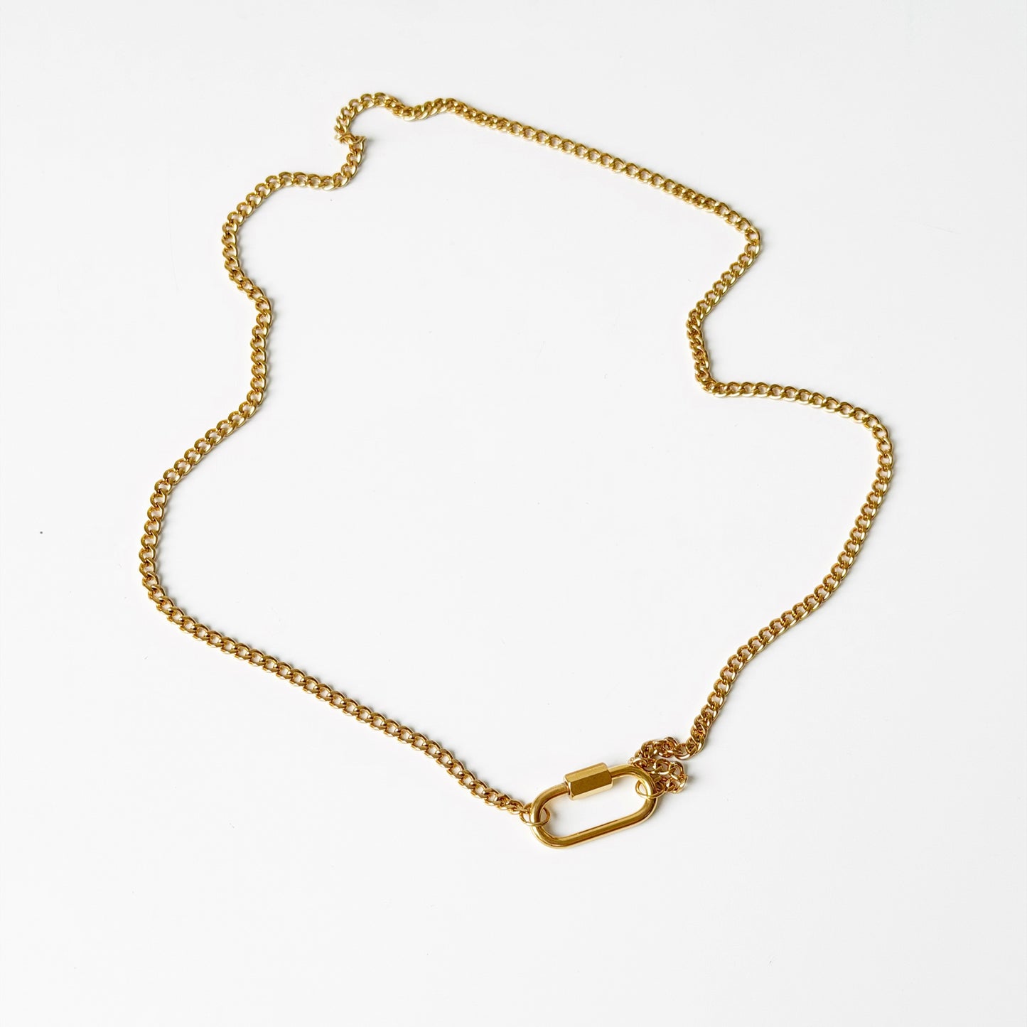3mm auksuota grandinėlė "Curb"