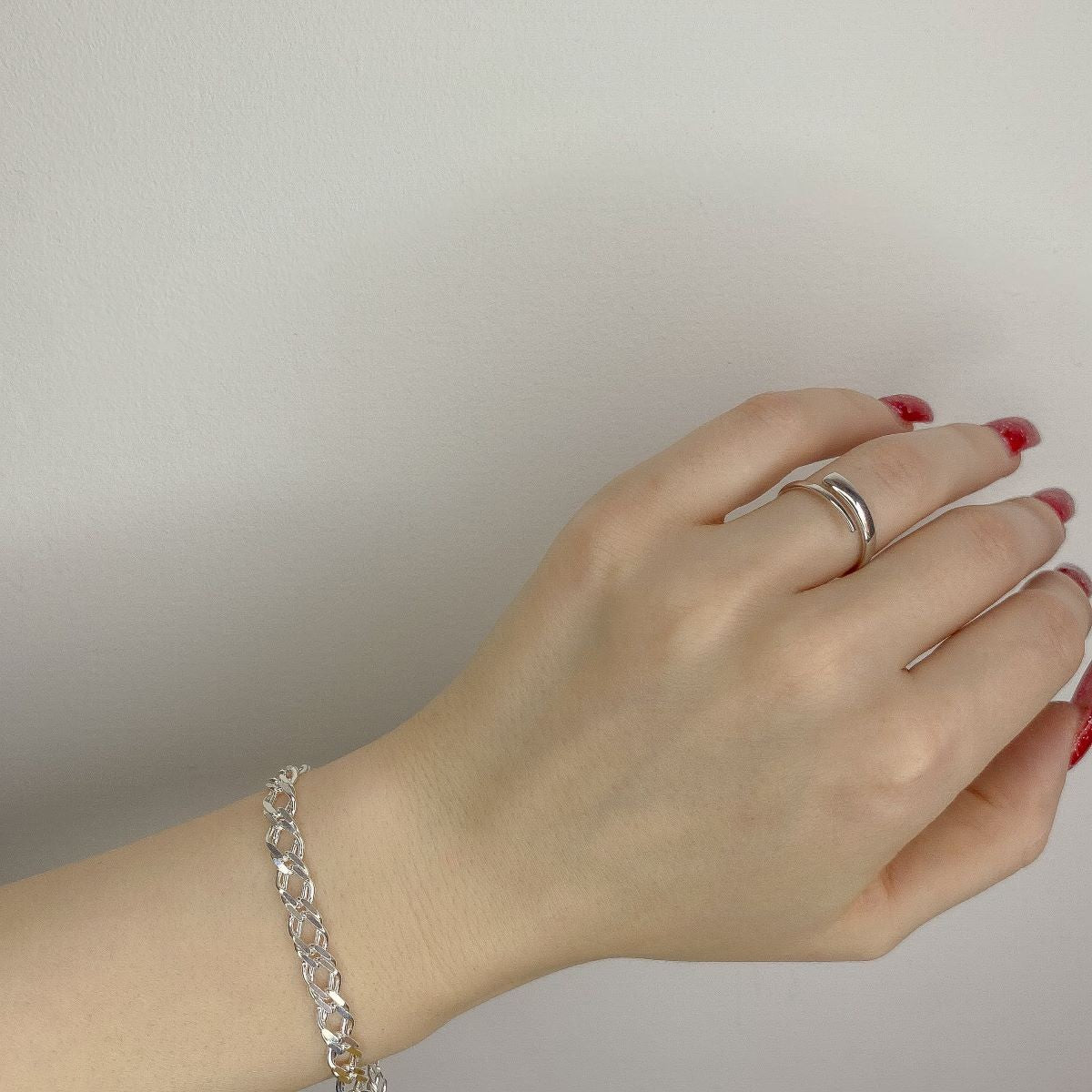 9 g - 21 cm sidabrinė apyrankė Rombo