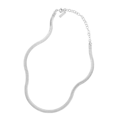 33-42 cm 9,10 g sidabrinė grandinėlė "Flat chain"