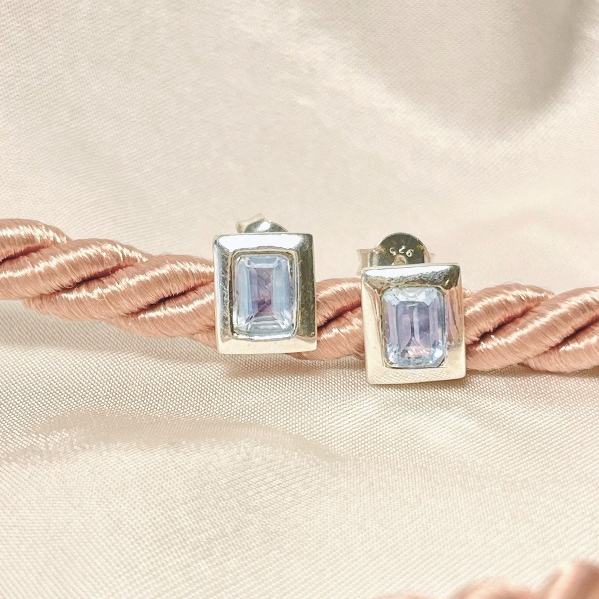 topazas ¦ sidabriniai auskarai su topazu