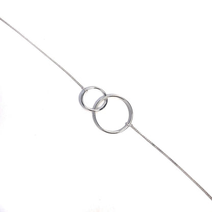 Sidabrinė rodžiuota apyrankė "Circles"