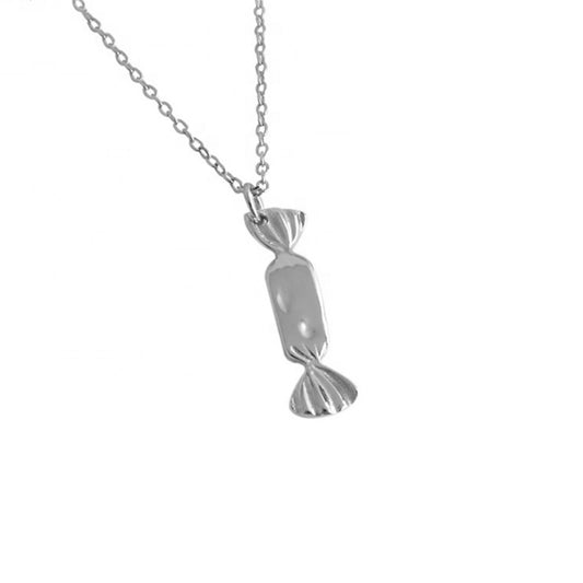 Sidabrinis rodžiuotas pakabukas su grandinėle "Candy"