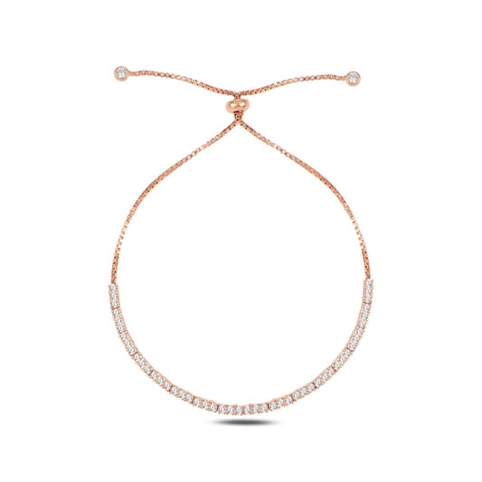 Sidabrinė paauksuota 1,5mm apyrankė Tennis