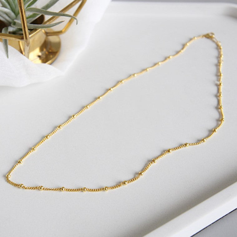 Sidabrinė auksuota grandinėlė