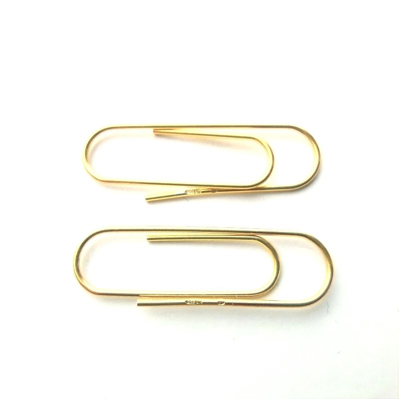 Auksuoti auskarai sąvaržėlės