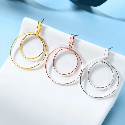 Sidabriniai kabantys auskarai