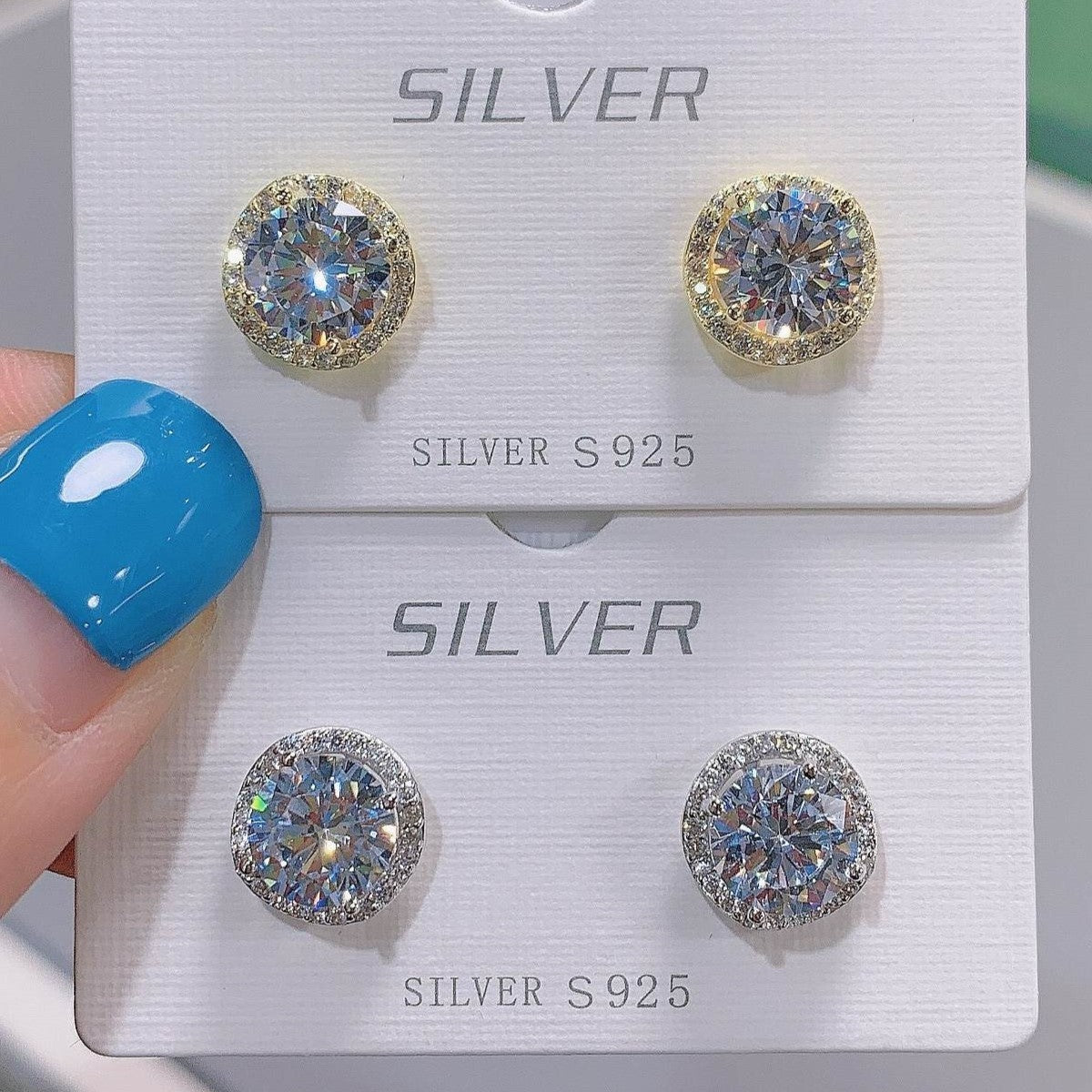 Sidabriniai auskarai "Soleste"