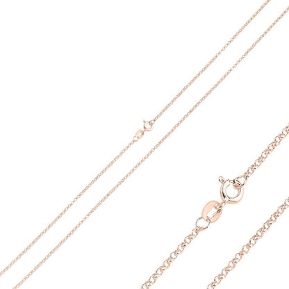 40-70 cm 2-3,5 g paauksuota sidabrinė grandinėlė "Rolo"