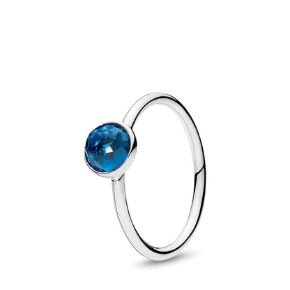 Sterling Silver Various Colours CZ Ring