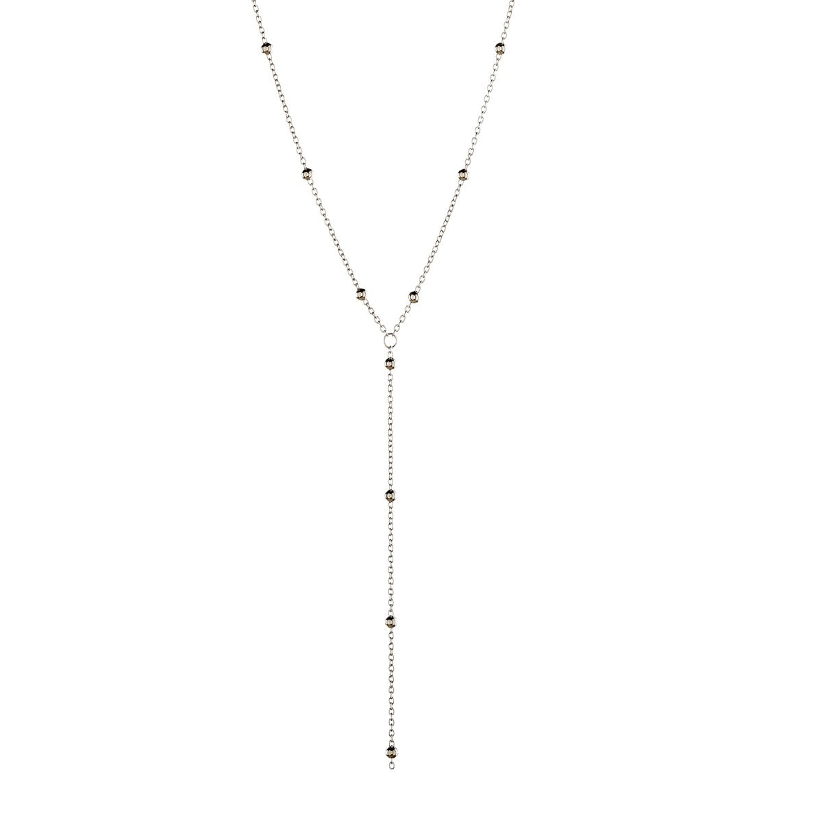 Sidabrinis rodžiuotas kolje su burbuliukais