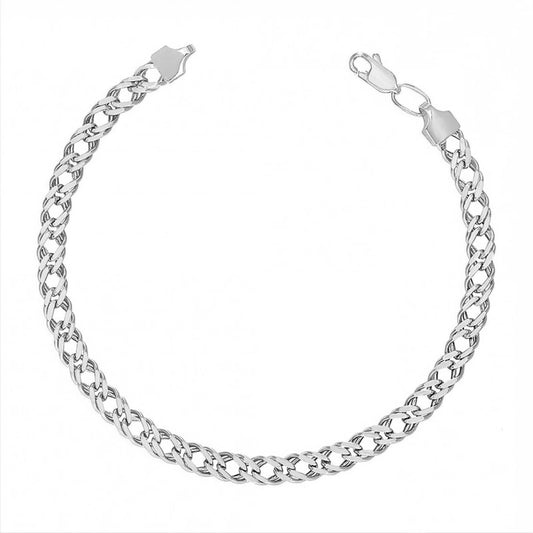 9 g - 21 cm sidabrinė apyrankė Rombo