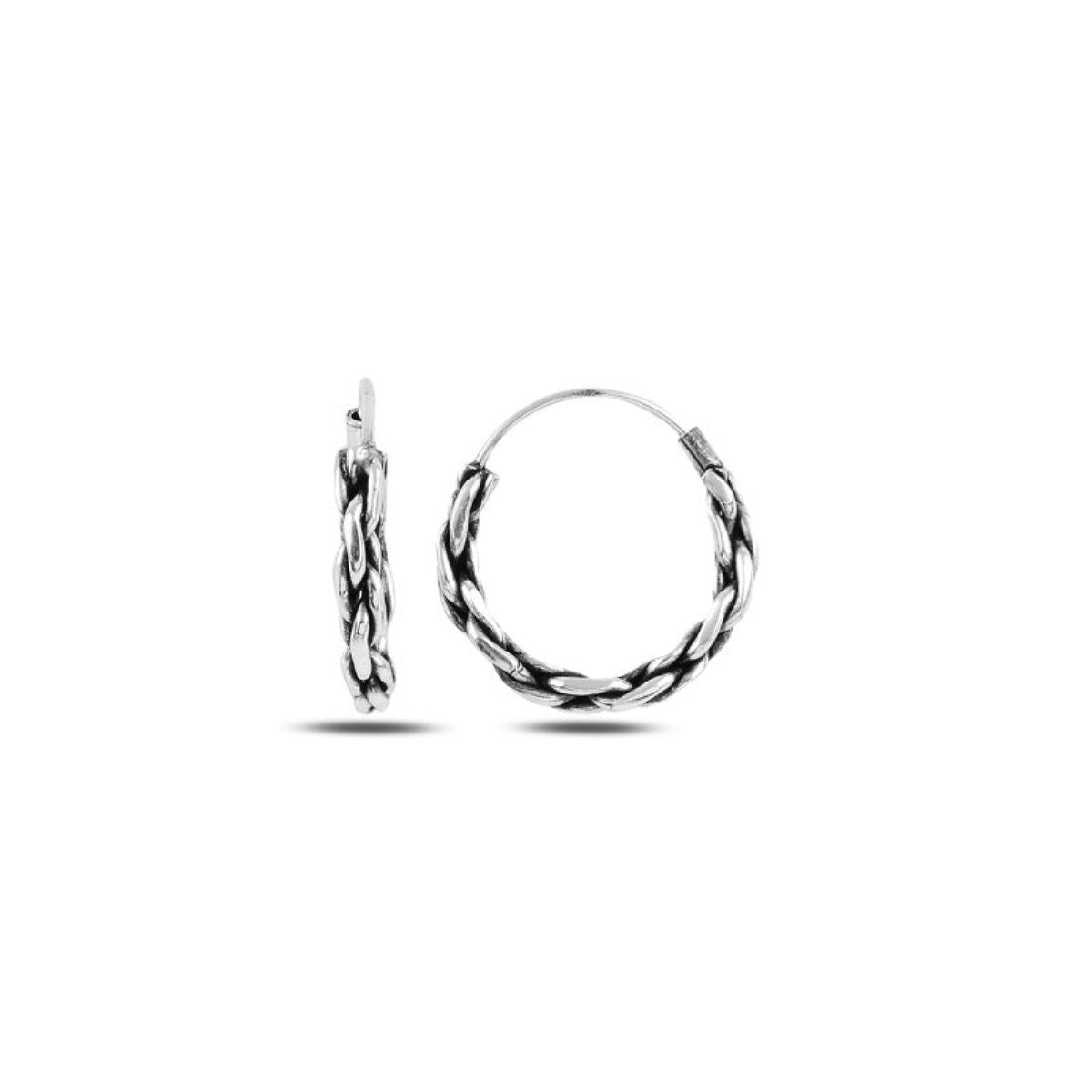 1,2 - 3,5 cm oksiduoto sidabro rinkutės