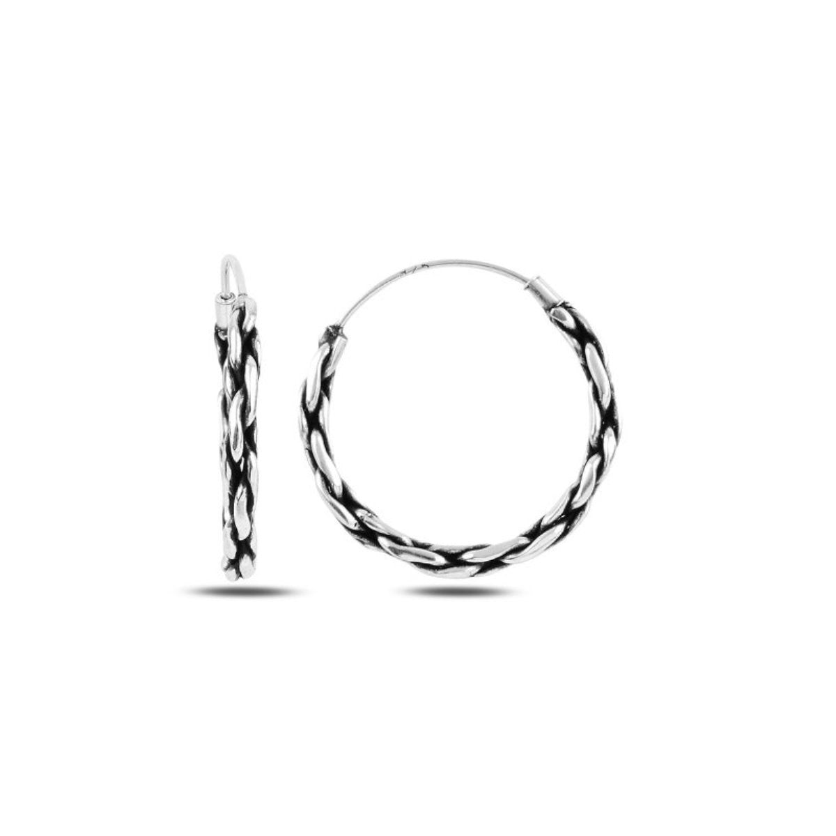 1,2 - 3,5 cm oksiduoto sidabro rinkutės