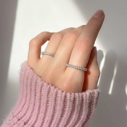 2mm žiedelis su cirkoniu