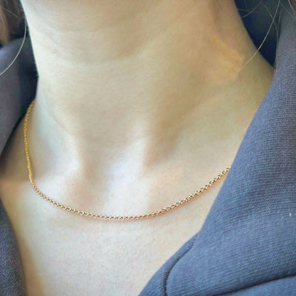 55 cm  2,8 g auksuota sidabrinė grandinėlė "Rolo"