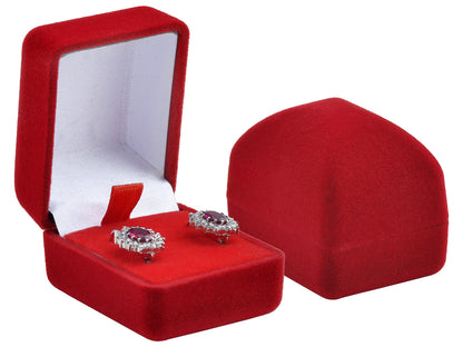 Aksominė dovanų dėžutė žiedui ar auskarams