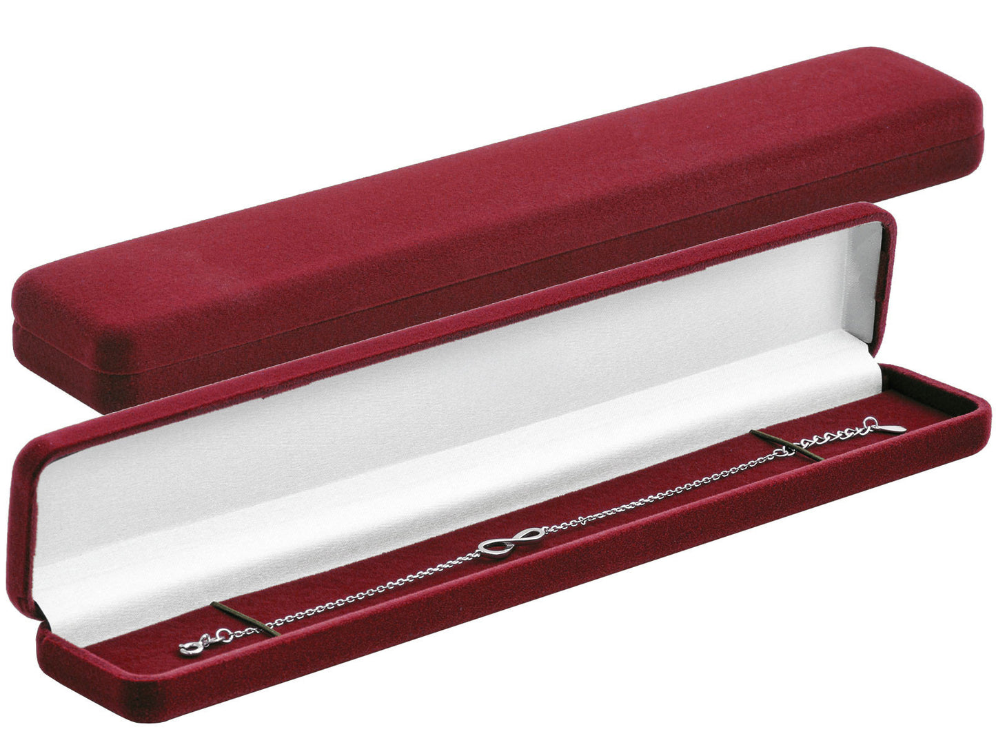 Aksominės dėžutės grandinėlėms ar apyrankėms