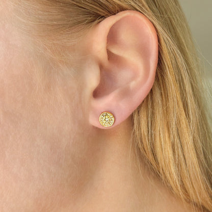 Auksuoti sidabriniai auskarai
