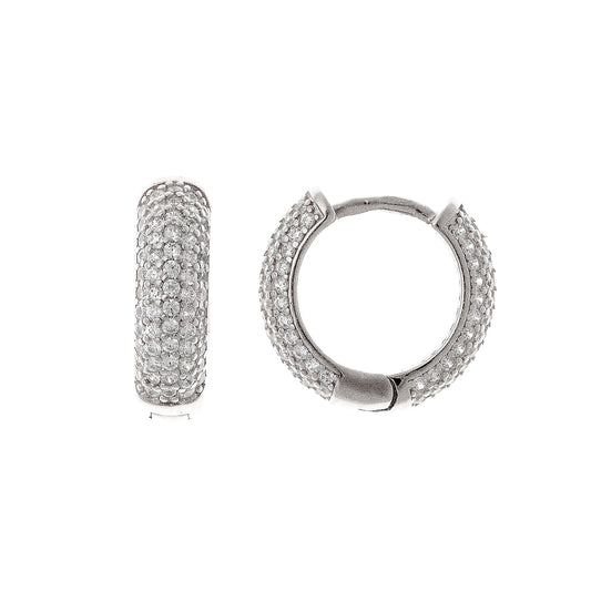 1,5cm sidabrinės rinkutės su 5 cirkonių eilėmis