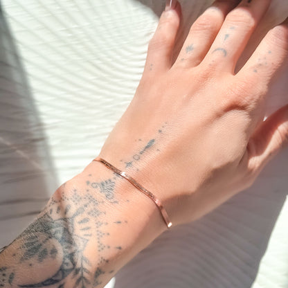 Sidabrinė apyrankė Flat chain