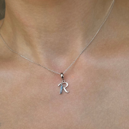 raidės ¦ sidabriniai pakabukai su cirkoniu