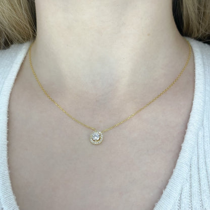 Sidabrinis auksuotas pakabukas Soleste