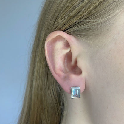 topazas ¦ sidabriniai auskarai su topazu