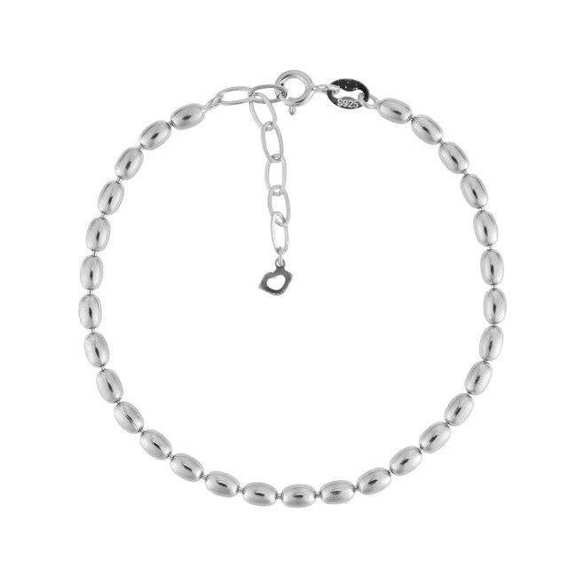 Sidabrinė rodžiuota apyrankė