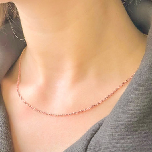 2,2 - 3,7 g Sidabrinė paauksuota 1,8 mm Rope pynimo grandinėlė