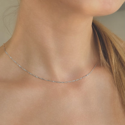 Sidabrinė grandinėlė "Wave"