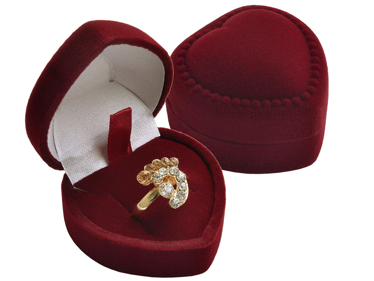 Aksominė dovanų dėžutė "Širdelė"