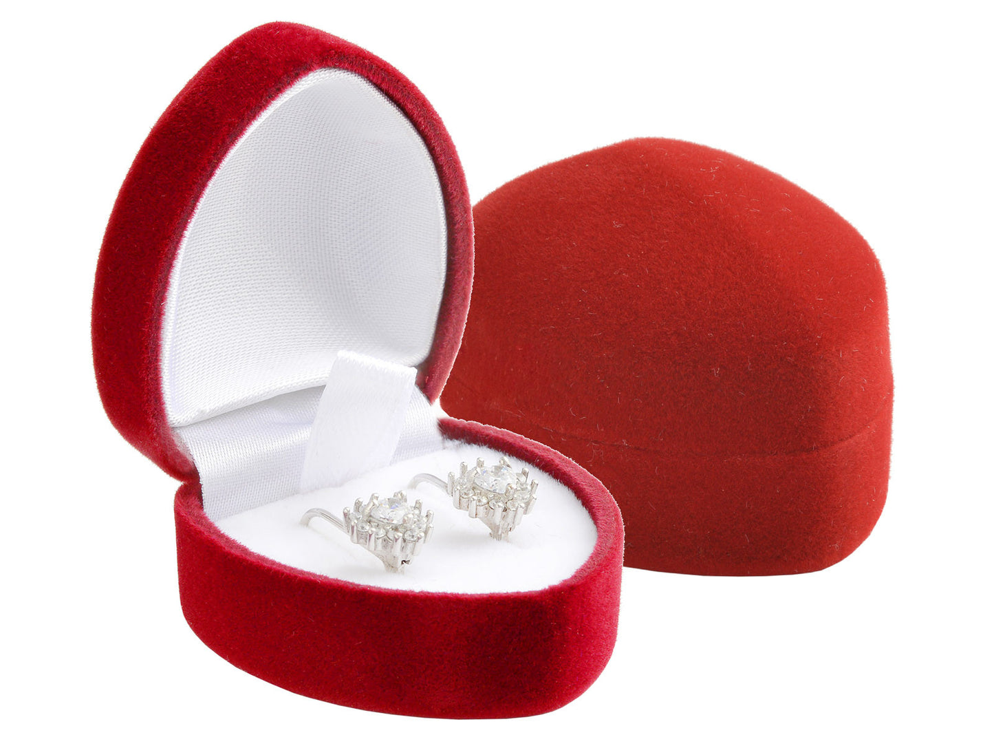 Maža aksominė dovanų dėžutė