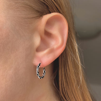 1,2 - 3,5 cm oksiduoto sidabro rinkutės