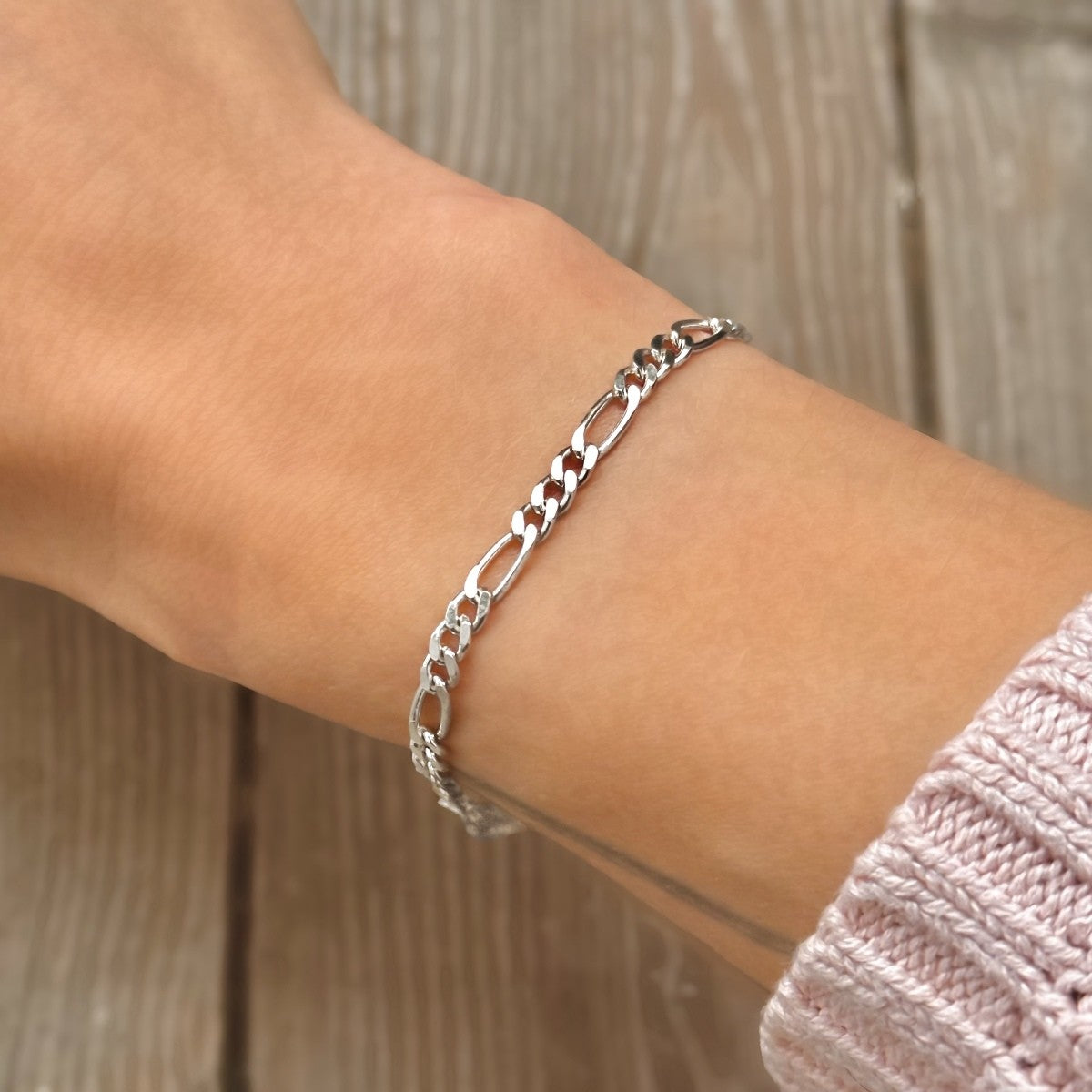 5,5 g sidabrinė apyrankė Figaro