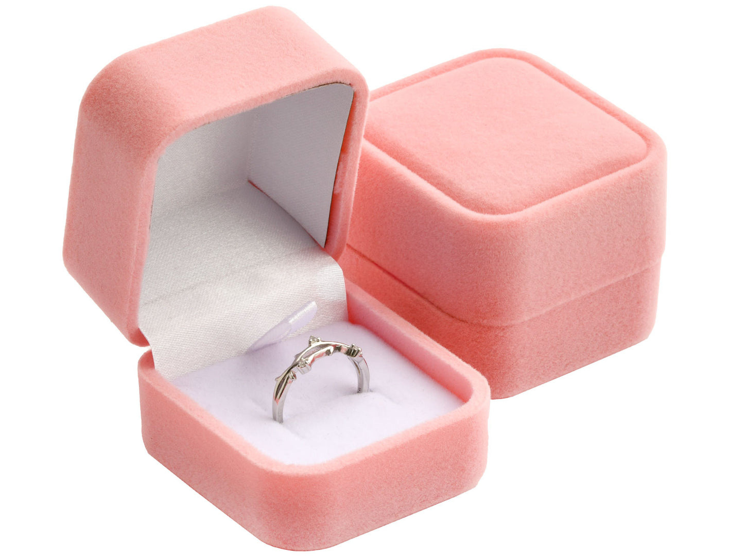 Aksominės dėžutės žiedui ar auskarams