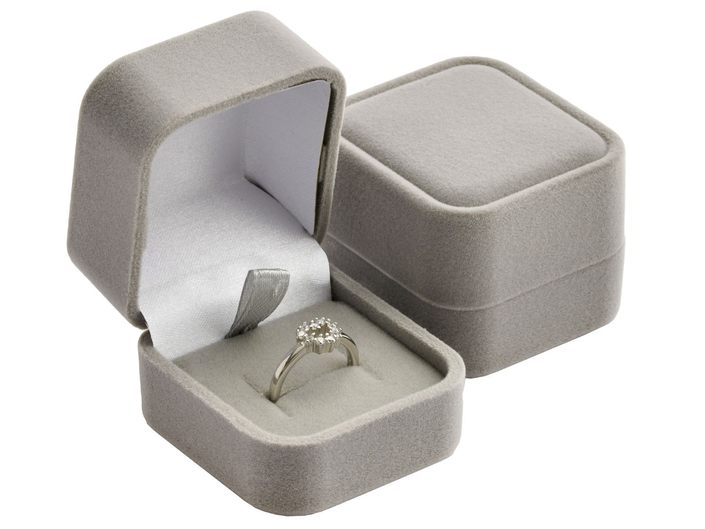 Aksominės dėžutės žiedui ar auskarams