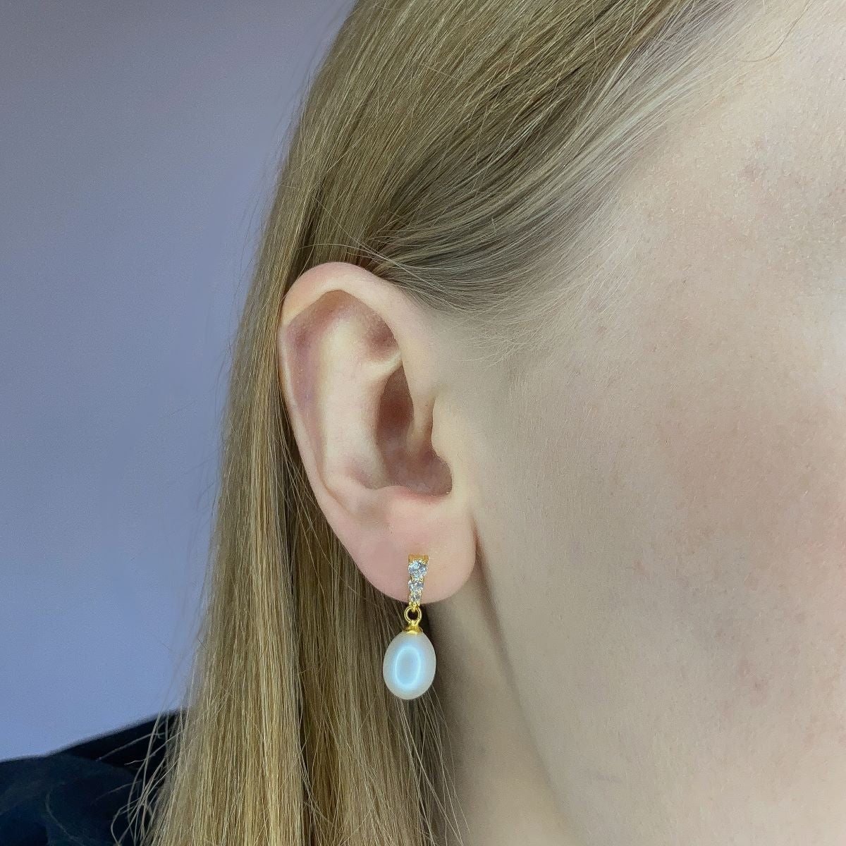 perlai ¦ sidabriniai auskarai su tikrais perlais