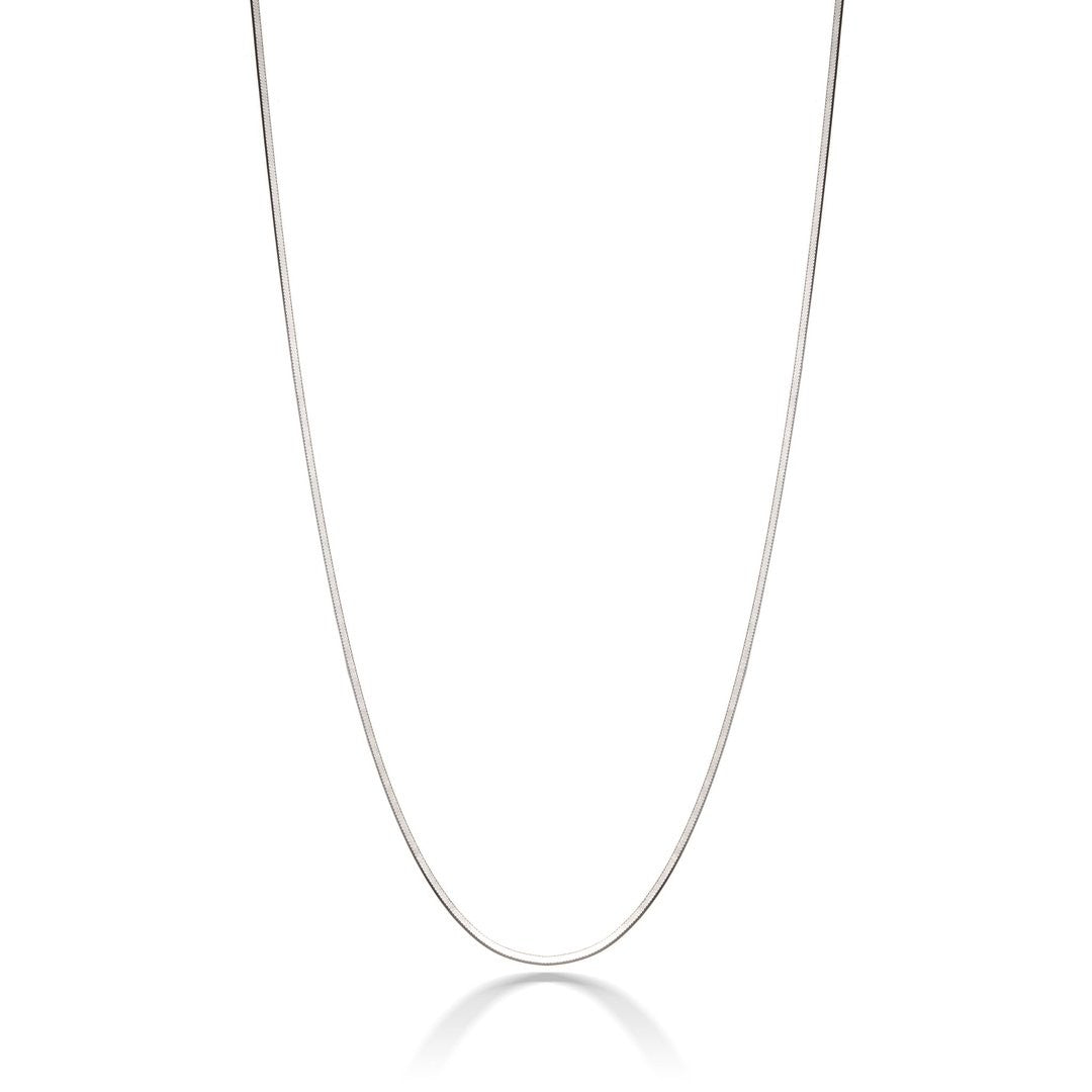 40-55 cm sidabrinė grandinėlė "Diamond Cut Snake"