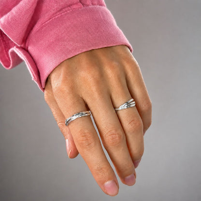 Sterling Silver Triple Ring