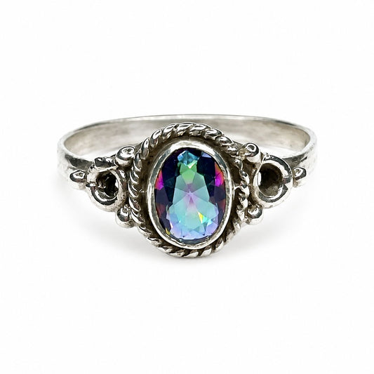 Sterling Silver Mystic Topaz Ring