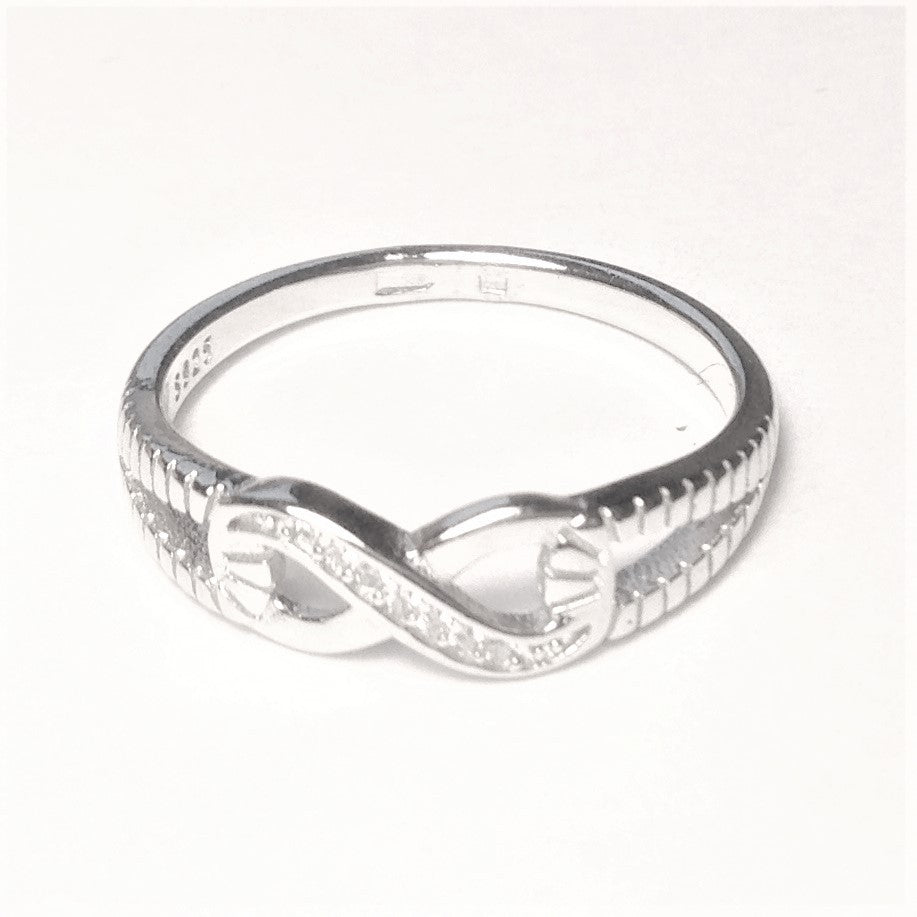 Sidabrinis žiedas su begalybe