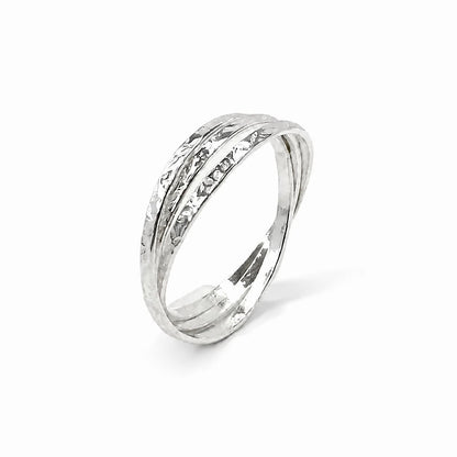 Sterling Silver Triple Ring