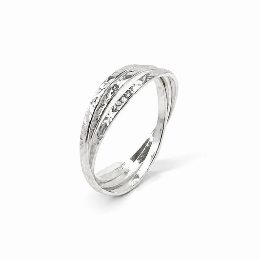 Sterling Silver Triple Ring