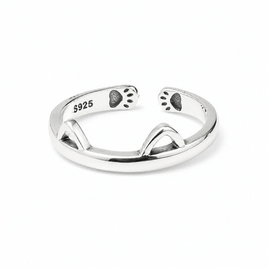 Sterling Silver Cat Ring