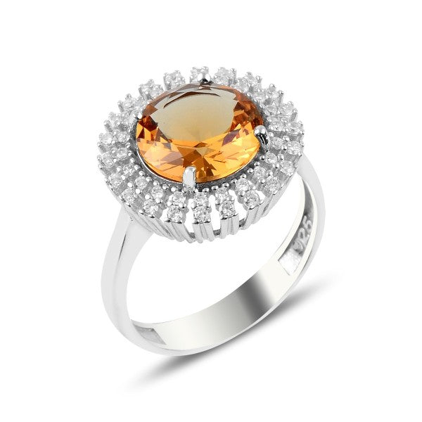 925 Sidabrinis Rodžiuotas Žiedas su Spalvą Keičiančiu Sultanitu